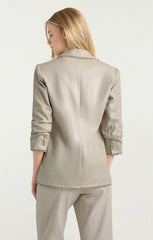 Lurex Linen Kylie Blazer Plaster
