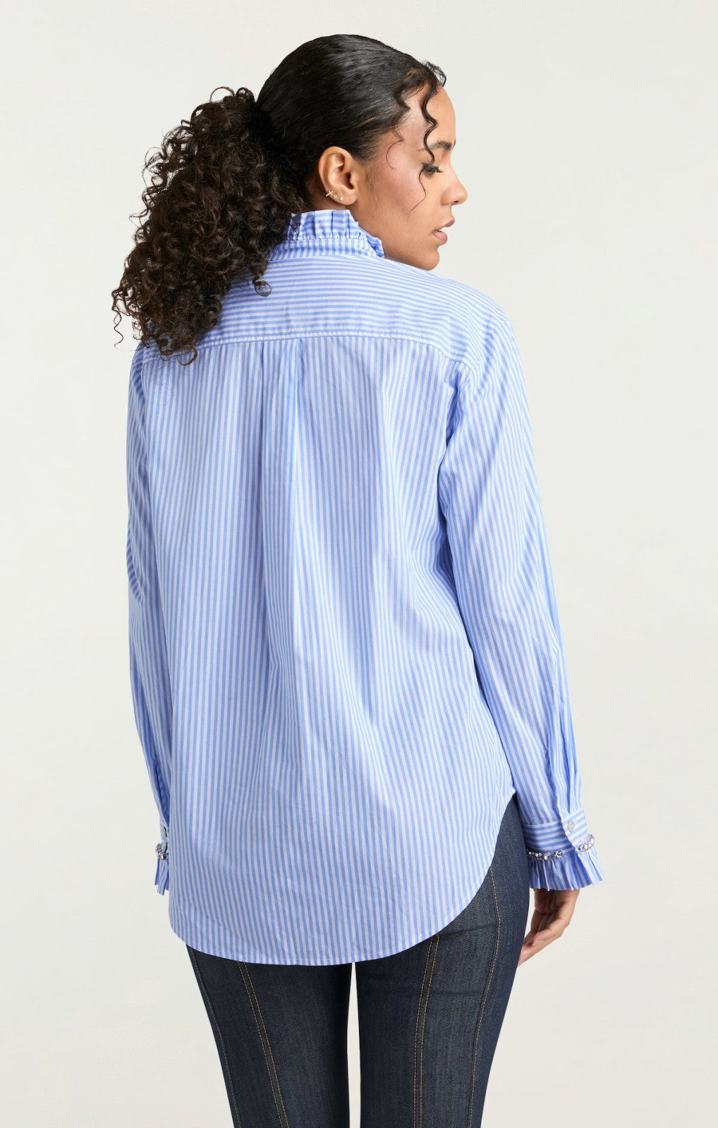 Gerda Top Blue Hydrangea/Ivory