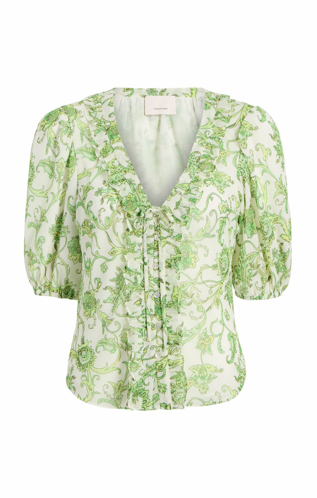 Ivy Paisley Seraphina Top Ivory Multi