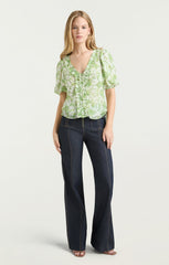Ivy Paisley Seraphina Top Ivory Multi