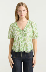 Ivy Paisley Seraphina Top Ivory Multi