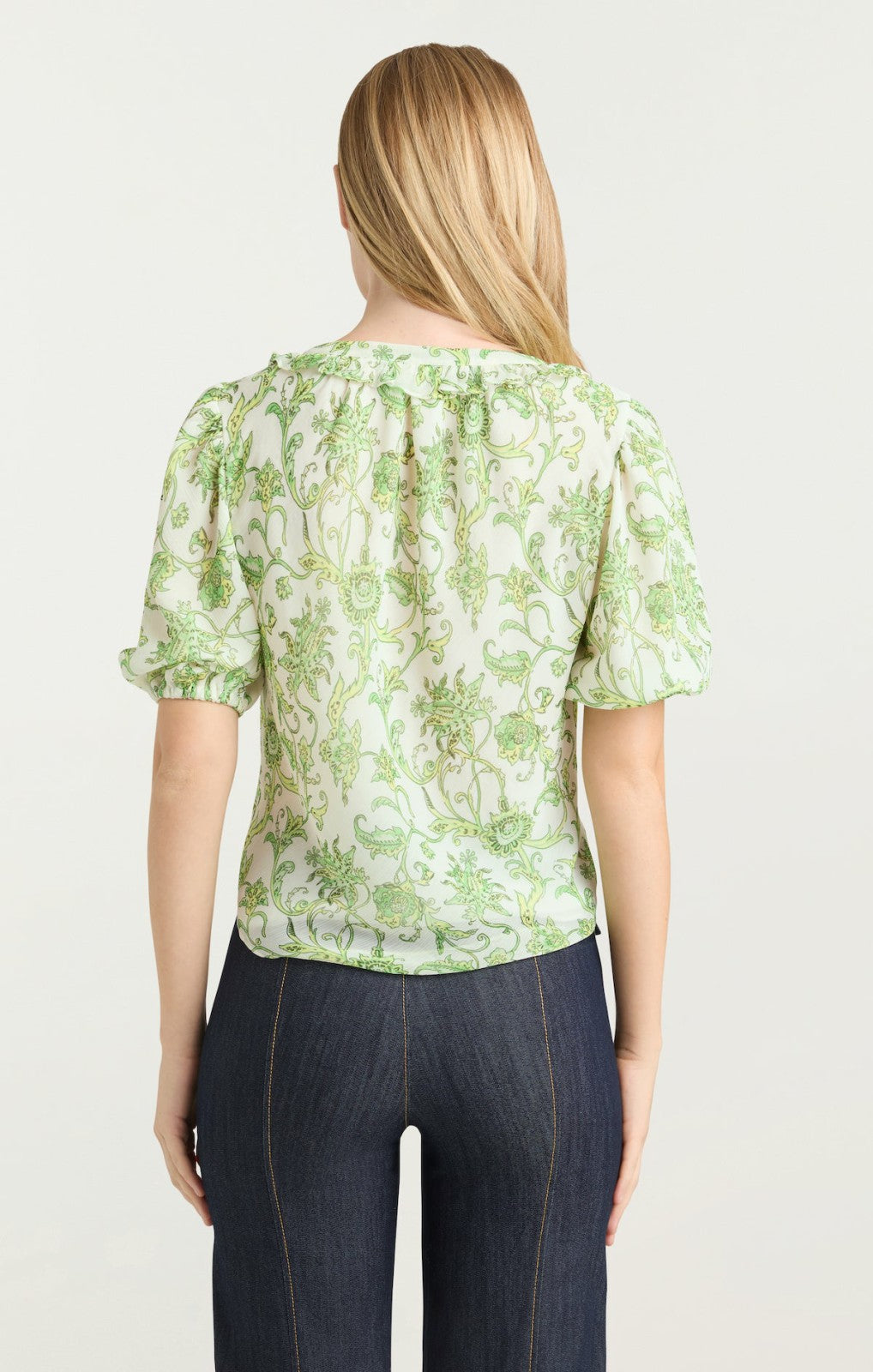 Ivy Paisley Seraphina Top Ivory Multi