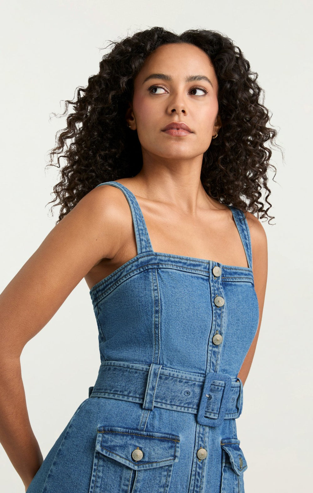 Denim Vega Dress Blue Haze