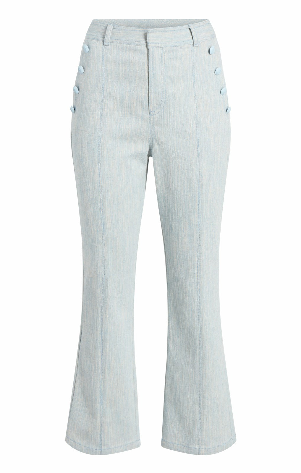 Two Tone Melange Linda Pant Kettle Pond/White