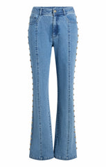 Studded Shailene Pant Blue Haze