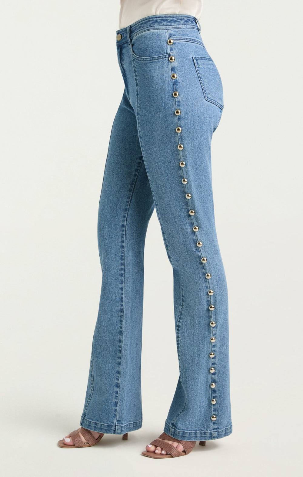 Studded Shailene Pant Blue Haze