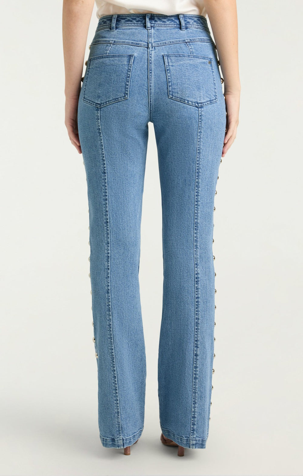 Studded Shailene Pant Blue Haze