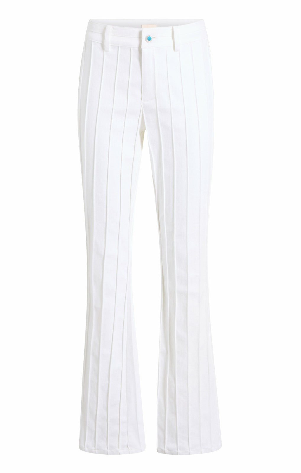 Turquoise Embellished Alina Pant White