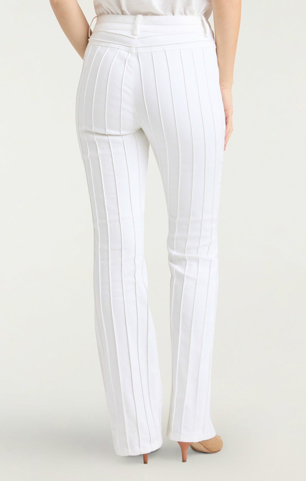 Turquoise Embellished Alina Pant White