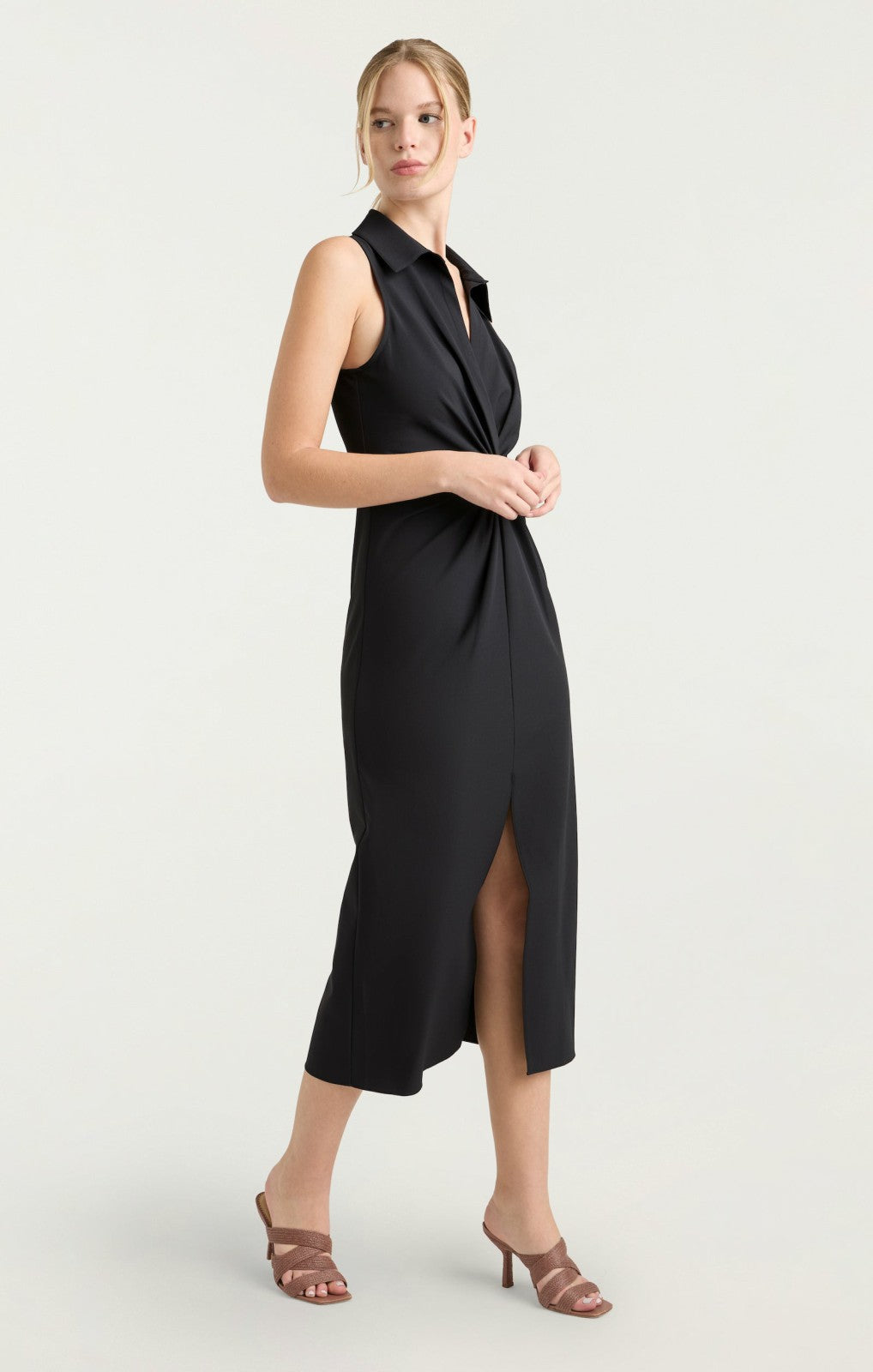 Sleeveless Midi Mckenna Dress Black