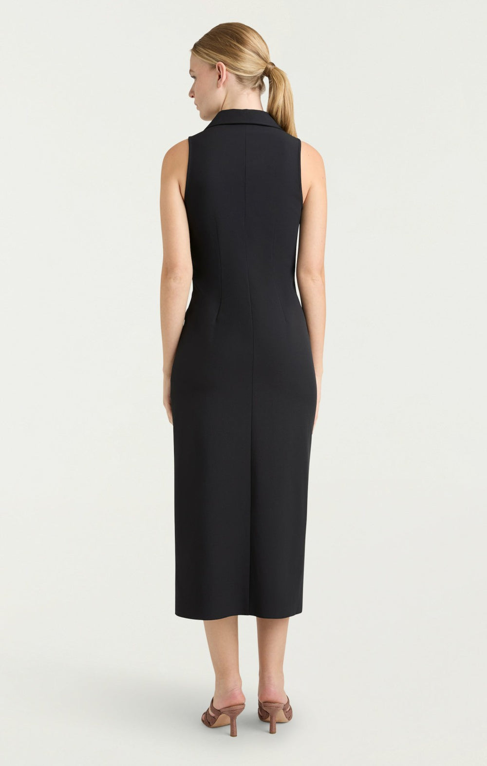 Sleeveless Midi Mckenna Dress Black