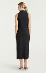 Sleeveless Midi Mckenna Dress Black