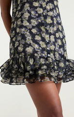 Mini Tossed Poppies Brisbane Dress Navy Multi
