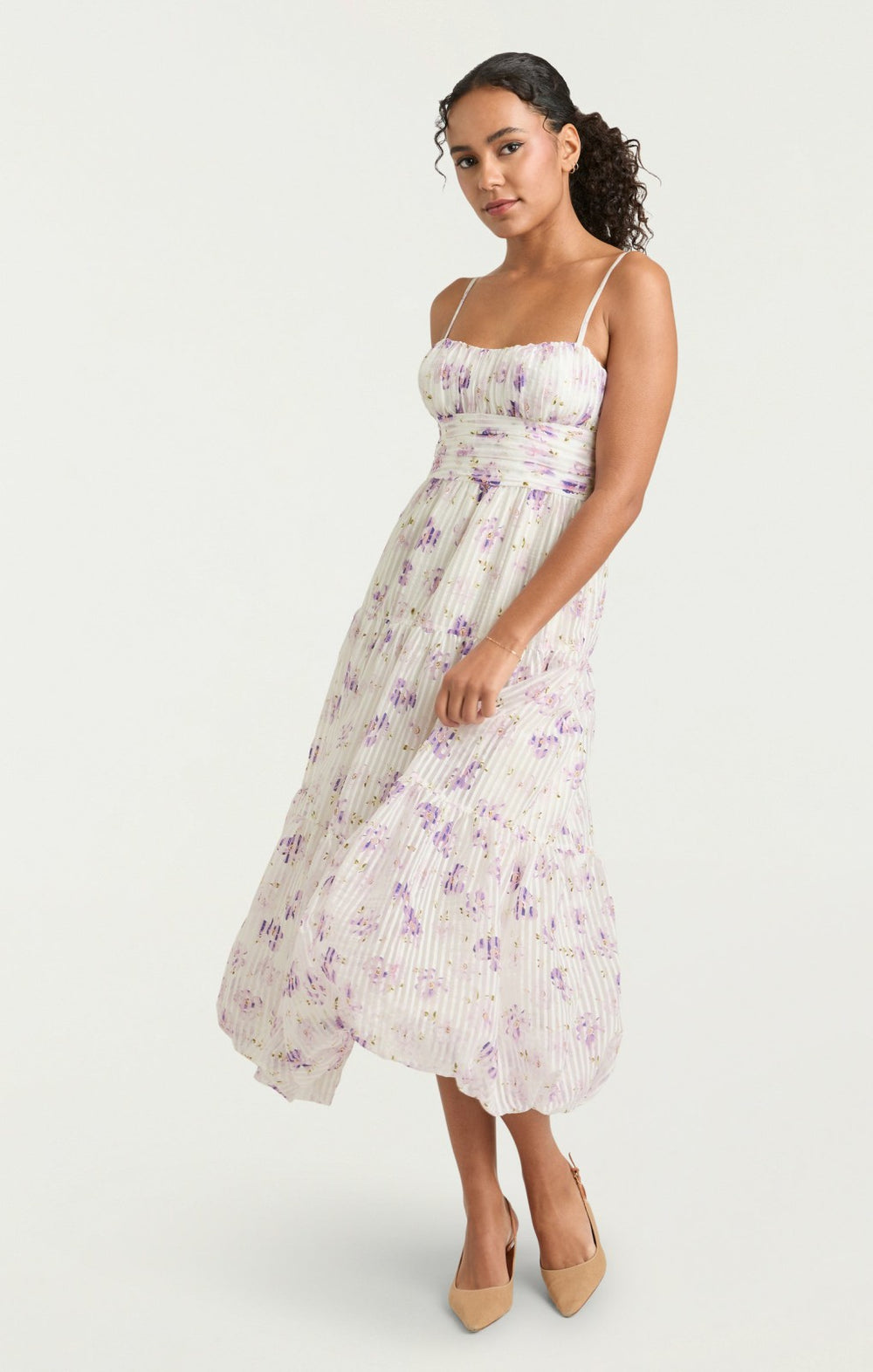 Tossed Poppies Joie Dress Ivory Multi