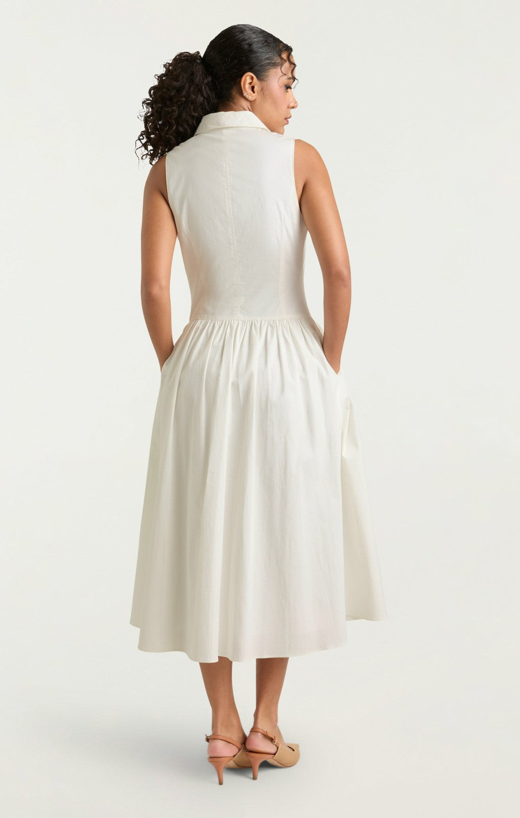Losey Dress White