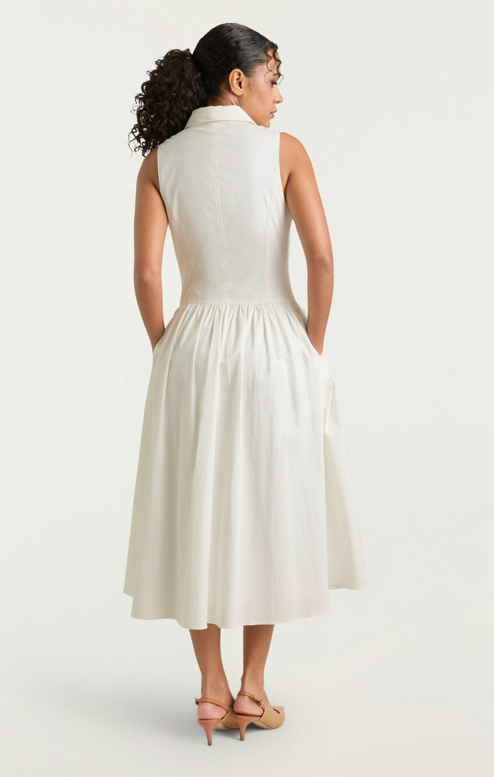 Losey Dress White