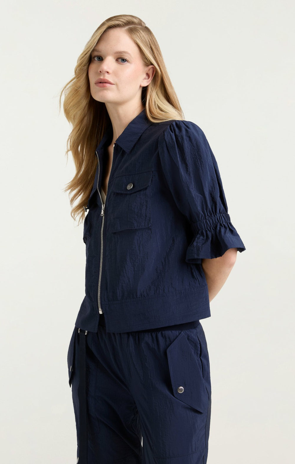 Holly Parachute Jacket Navy