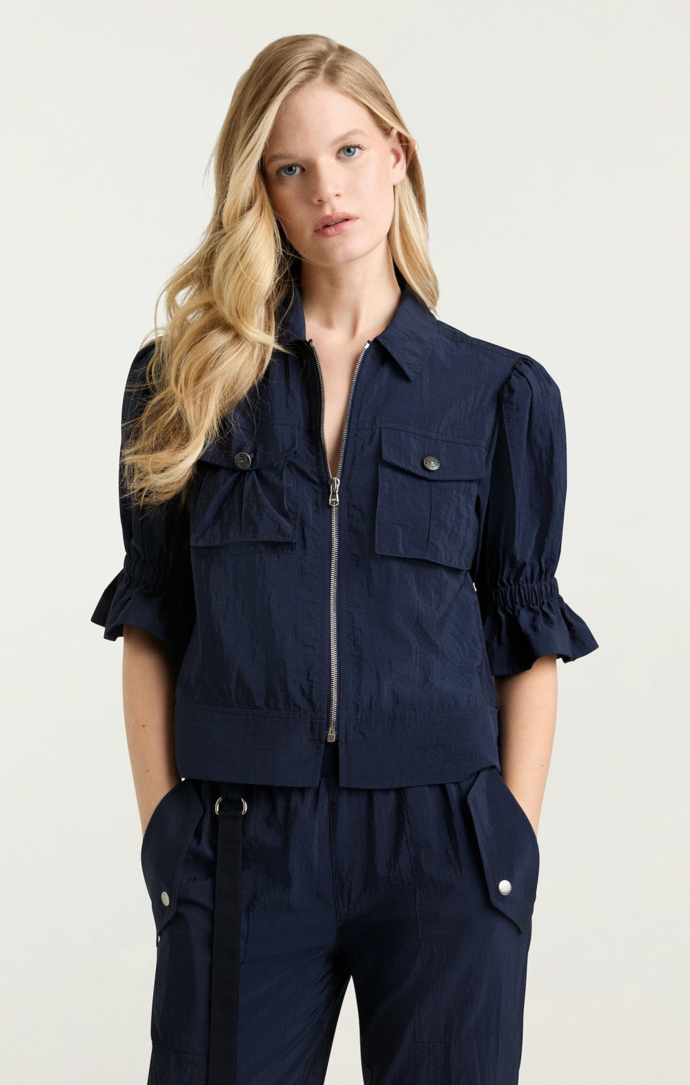 Holly Parachute Jacket Navy