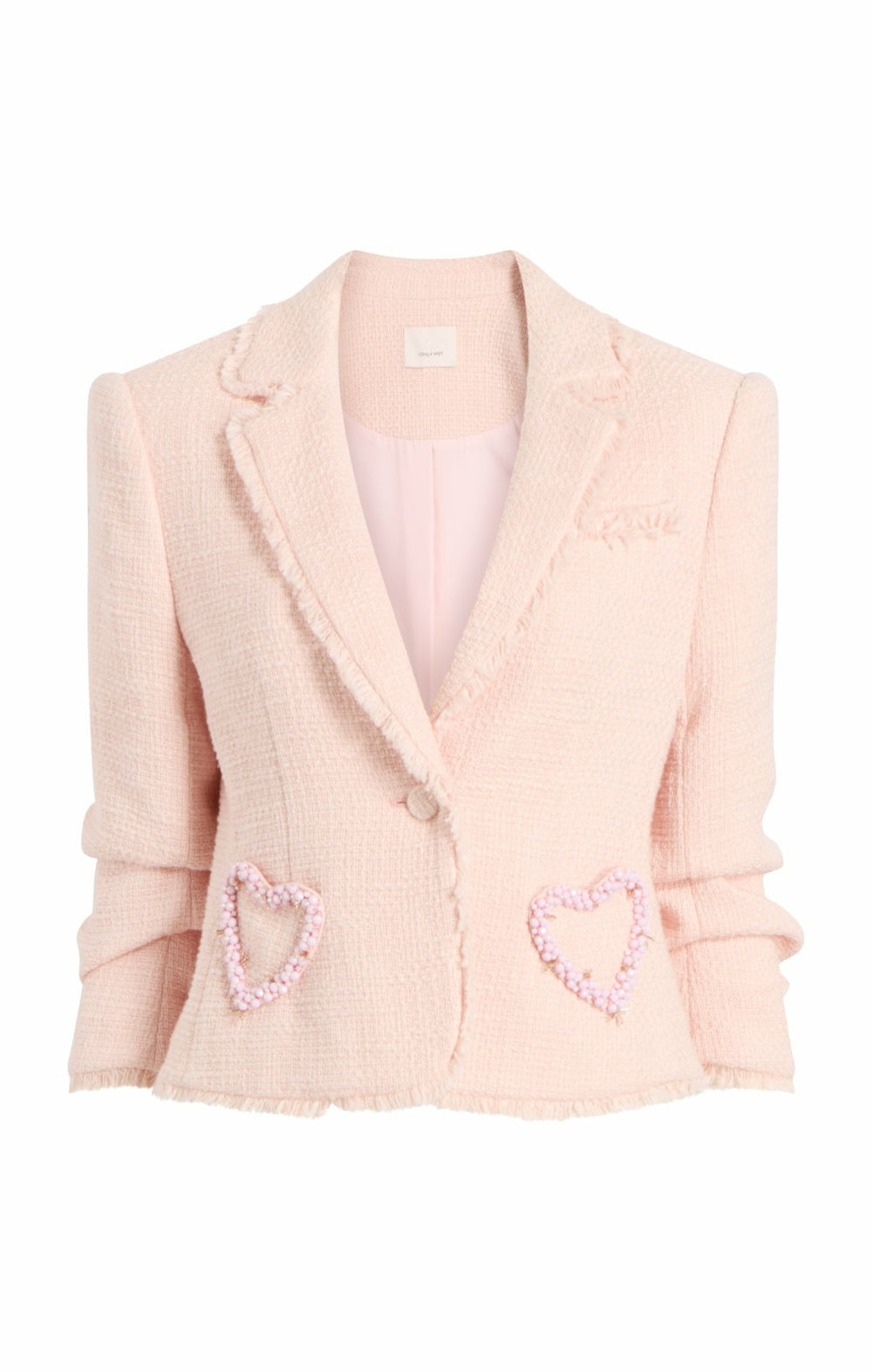 Beaded Heart Kalina Blazer Pale Flamingo