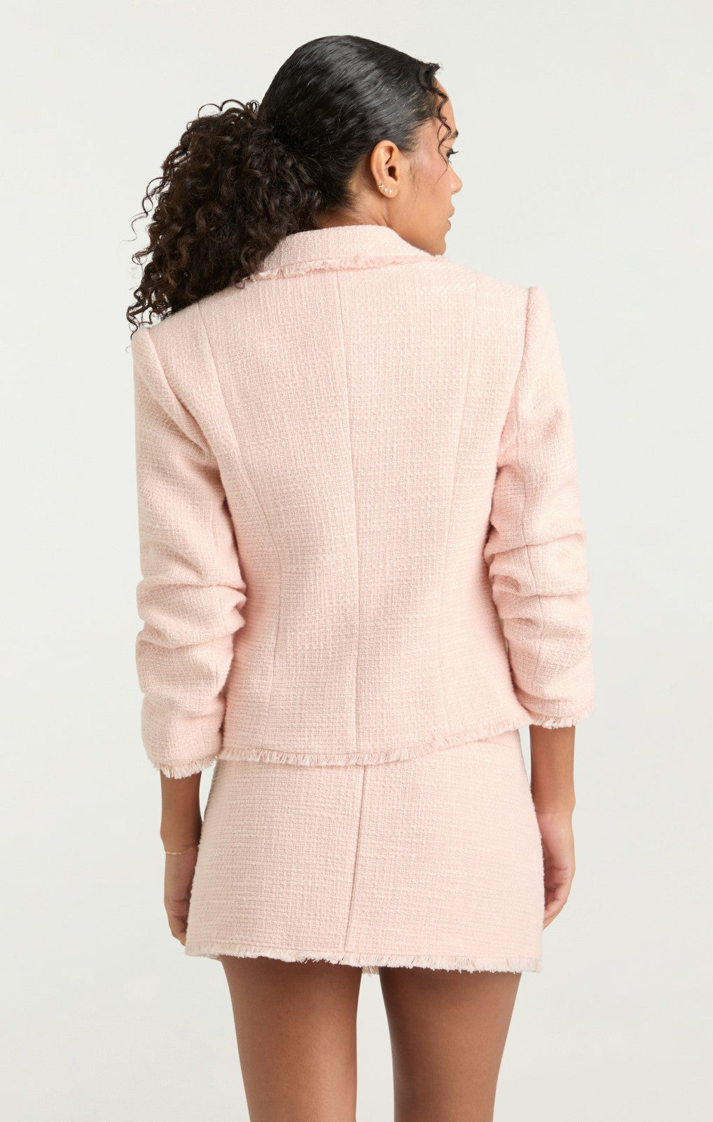 Beaded Heart Kalina Blazer Pale Flamingo