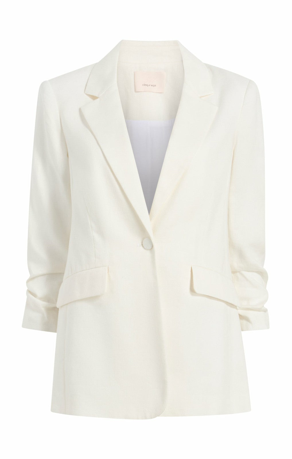 Linen Suiting Kylie Blazer Ivory