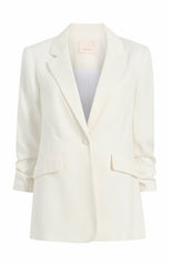 Linen Suiting Kylie Blazer Ivory