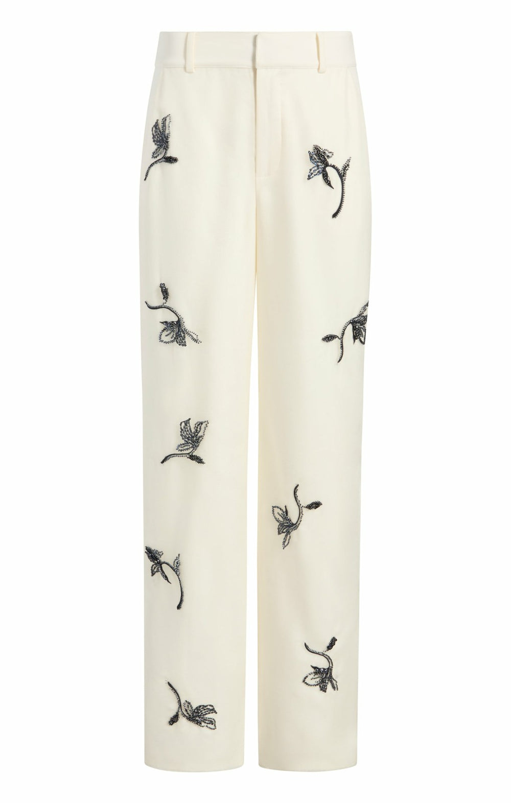 Falling Lilies Zinon Pant Ivory/Navy
