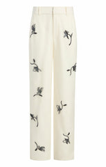 Falling Lilies Zinon Pant Ivory/Navy