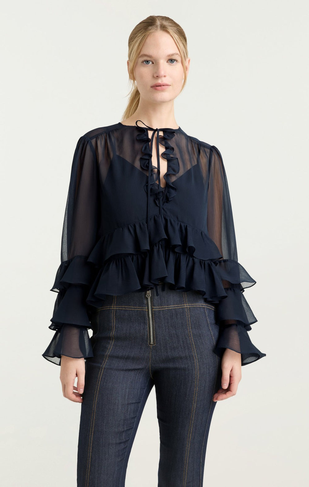 Steffina Top Navy