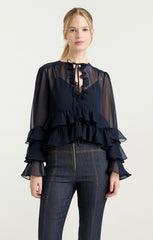 Steffina Top Navy