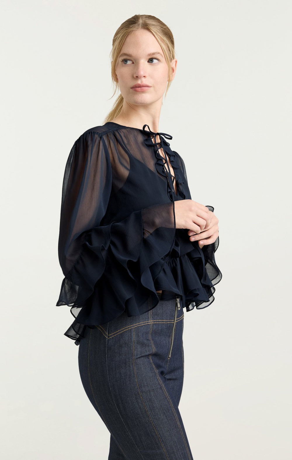 Steffina Top Navy
