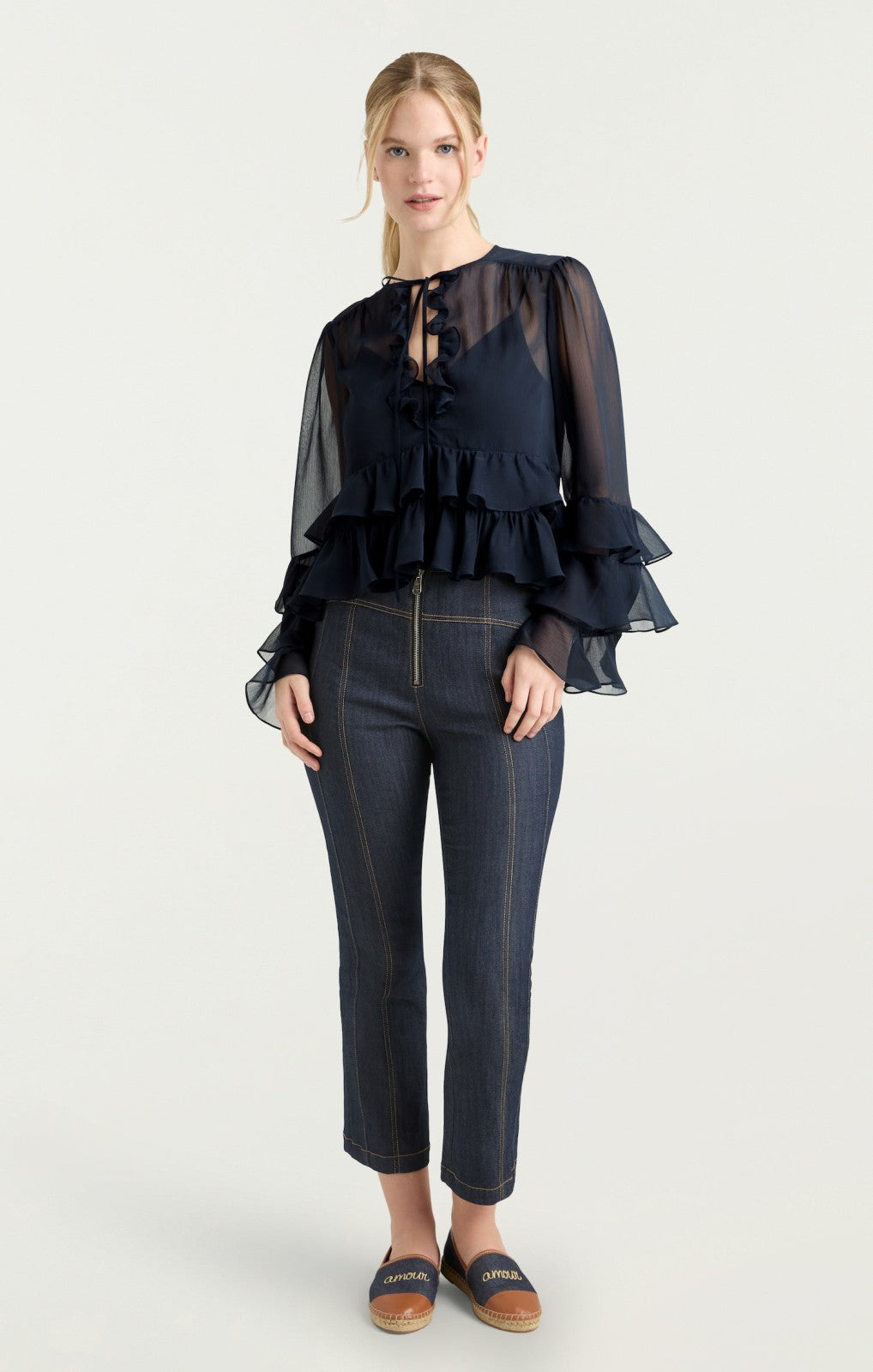 Steffina Top Navy