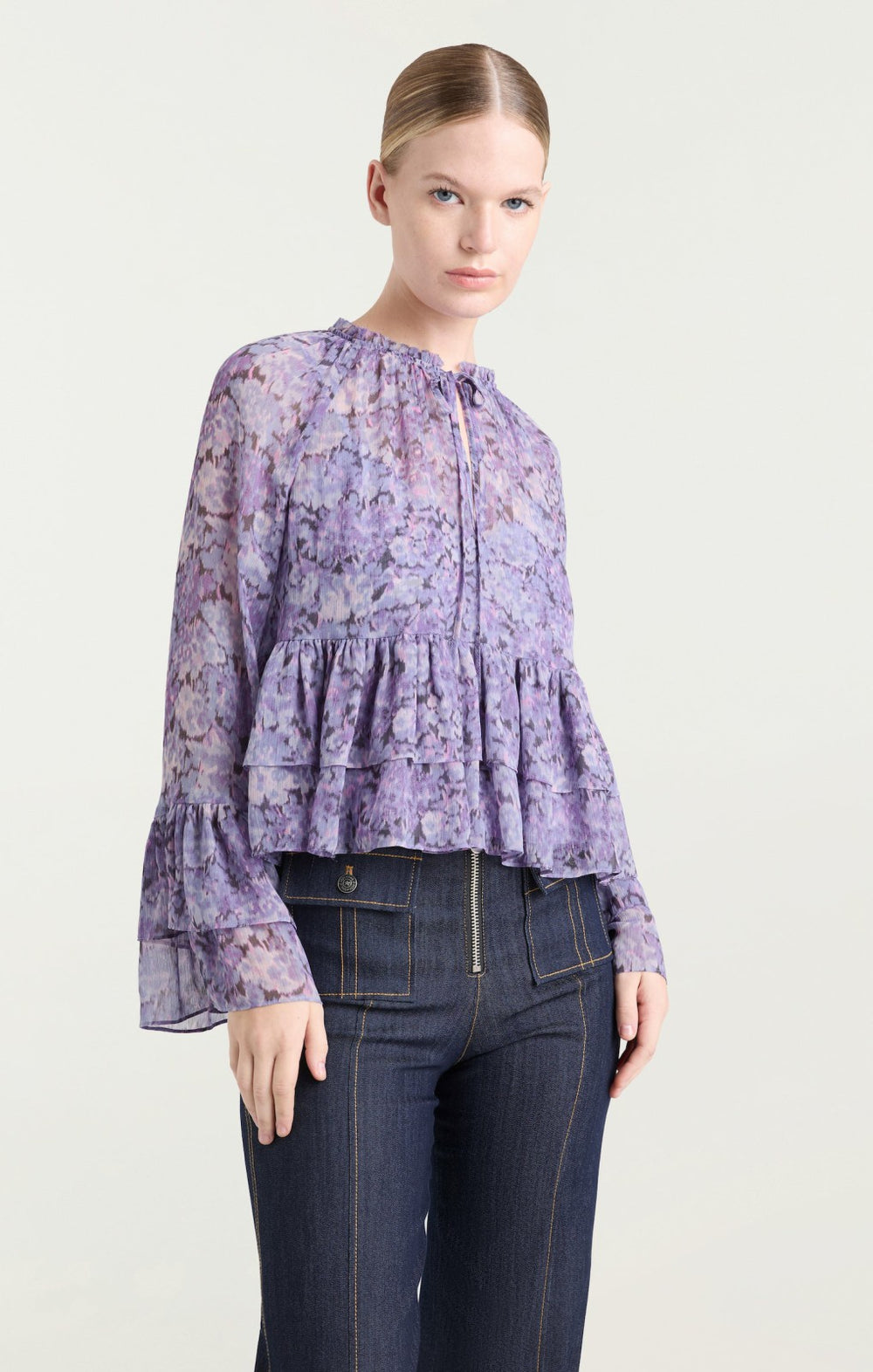 Painted Hydrangea Daiya Top Lilac Wine Multi