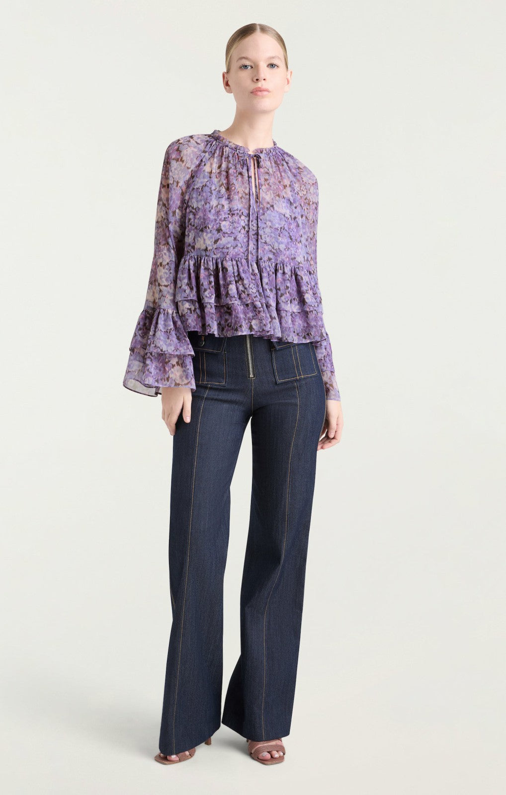 Painted Hydrangea Daiya Top Lilac Wine Multi