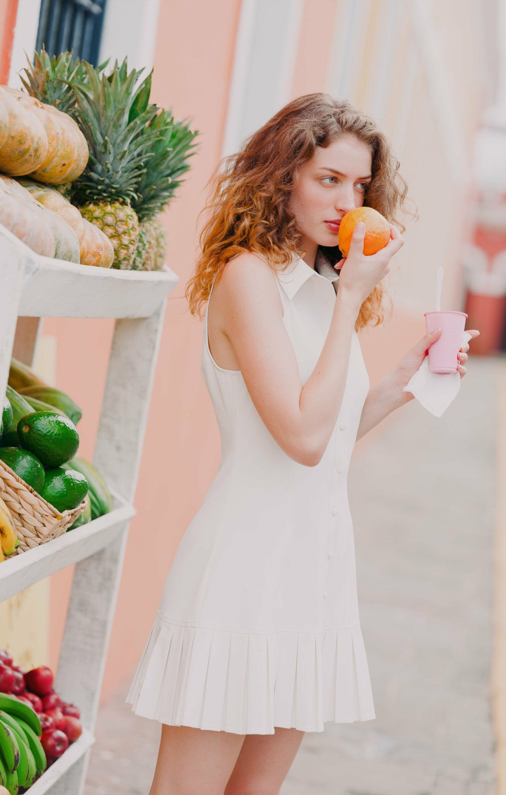 Sleeveless Lucilla Dress Ivory