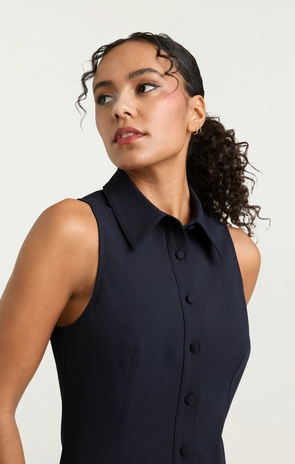 Sleeveless Lucilla Dress Navy