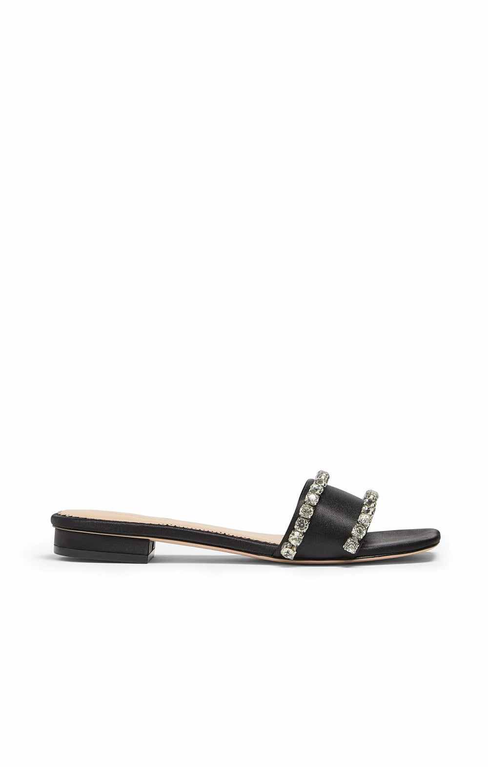 Catherine Crystal Slide Black/Clear