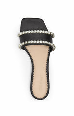 Catherine Crystal Slide Black/Clear