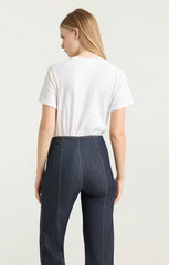 C'est La Vie Heart Smiley Tee White/Navy