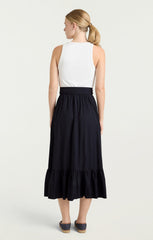 Zayla Dress White/Navy