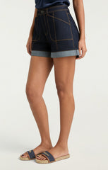 Cuffed Benji Short Indigo