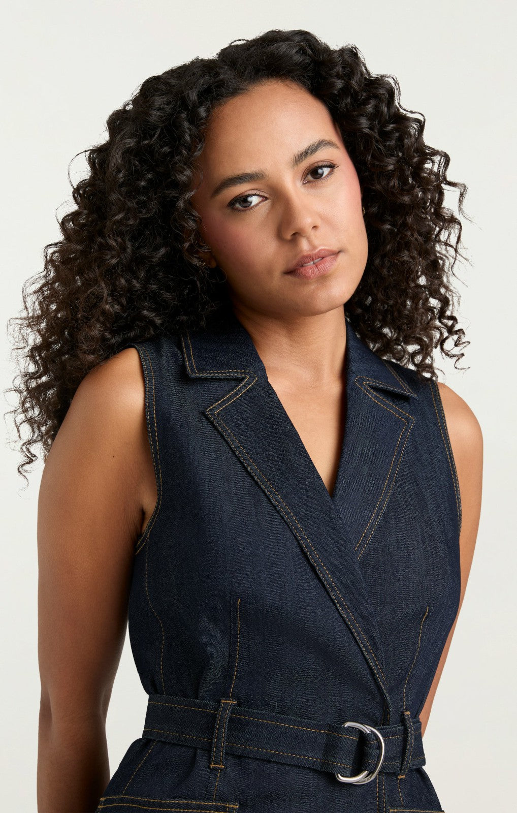 Sleeveless Jenessa Dress Indigo