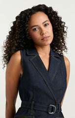 Sleeveless Jenessa Dress Indigo