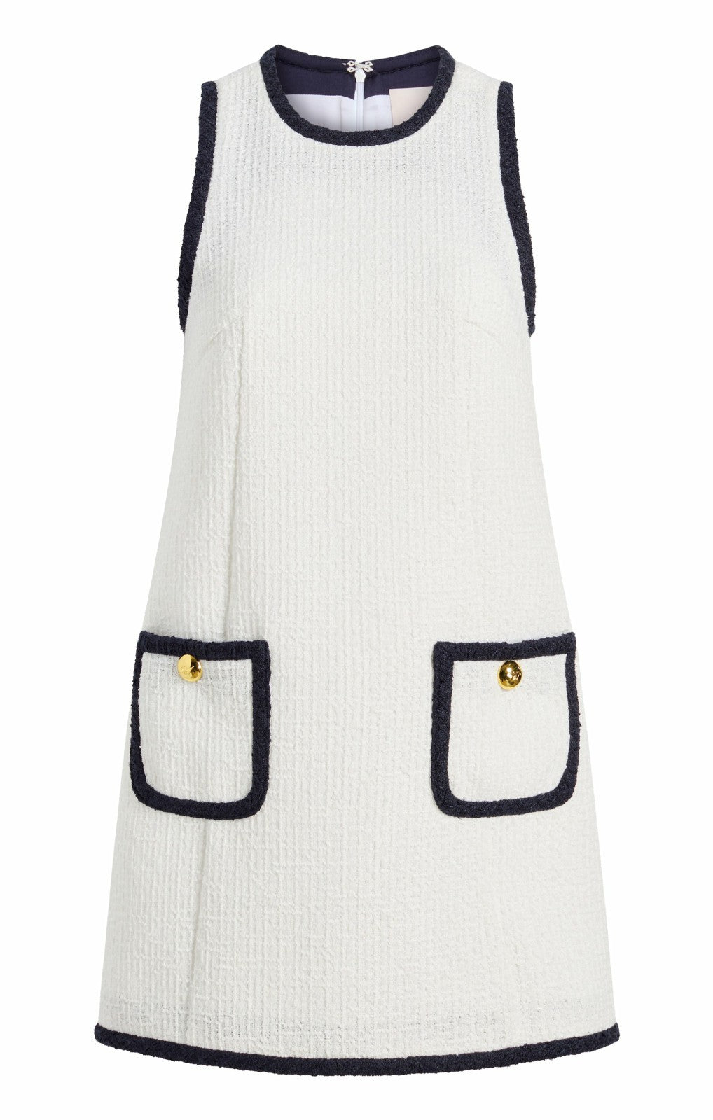 Contrast Auden Dress White/Navy