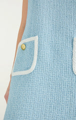 Contrast Auden Dress Whispering Sky /White