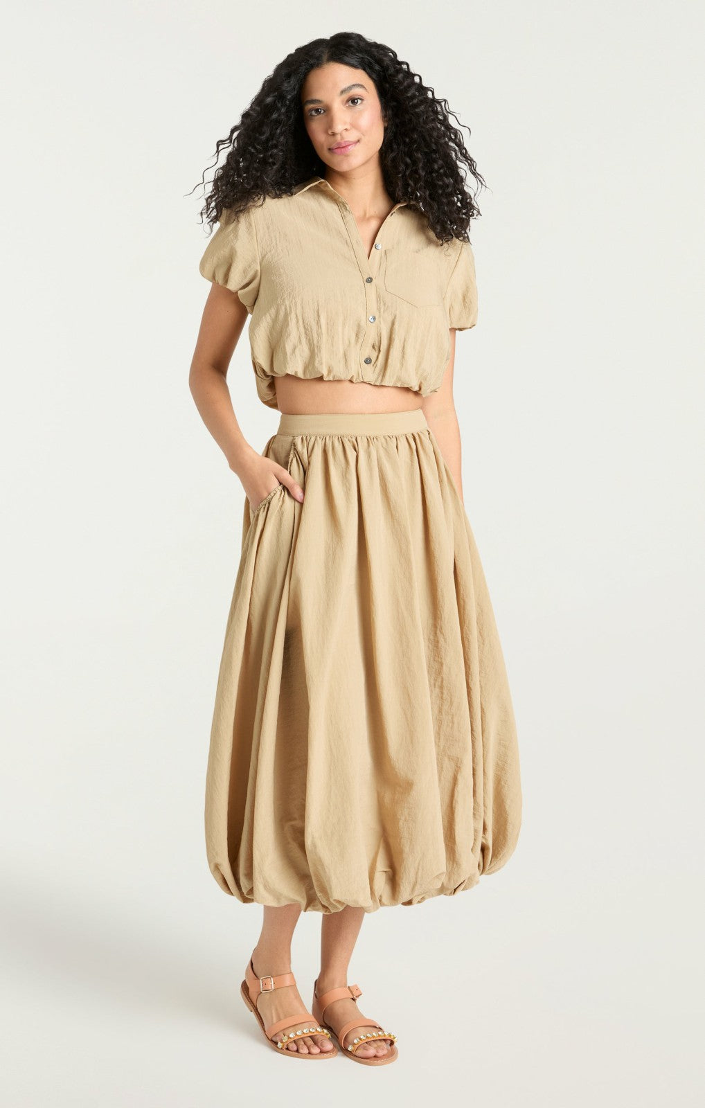 Allinae Skirt Khaki