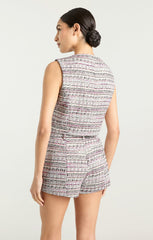 Auden Vest Vibrant Plum Multi