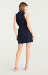 Belize Dress Navy/White