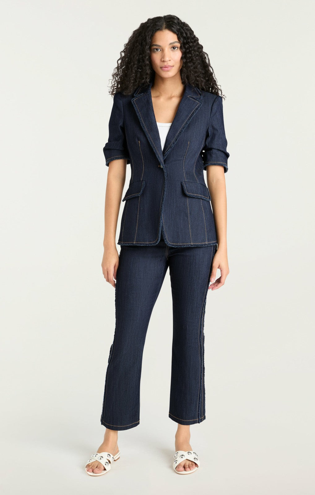 Cropped Sallie Pant Indigo