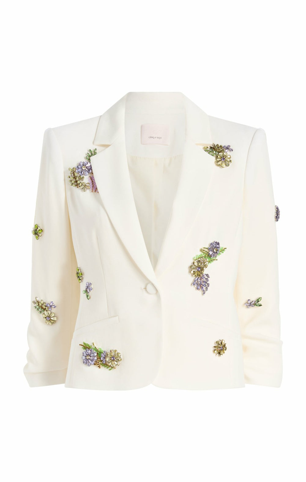 Crystal Ivy Le Petit Khloe Blazer Ivory/Yolk Multi